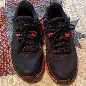 HOKA One Challenger ATR 6 Hiking Trail Running Blue Shoes Women's Size 7 B